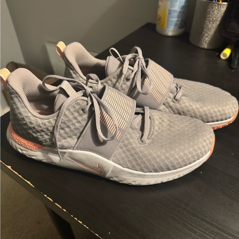 Nike Gray and Pink Athletic Shoes